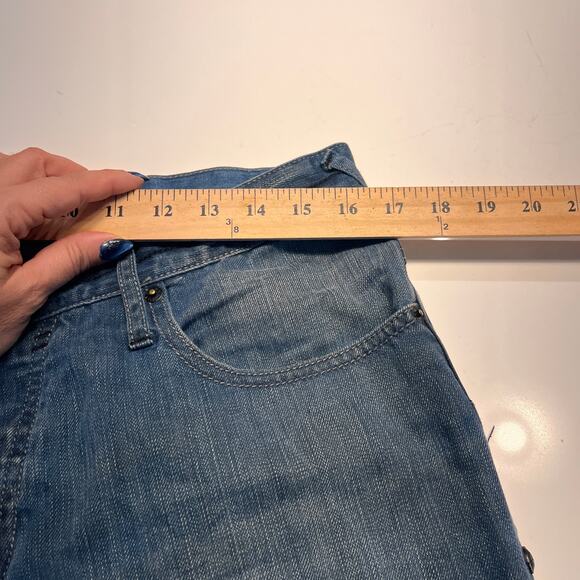 G by Guess Straight Leg Rolland Low Bootcut Jeans Size 34 - Picture 10 of 13